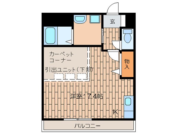 ヴィラプレ－ルⅡの物件間取画像